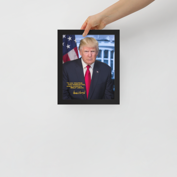 President Trump Framed Signature Poster - Image 6