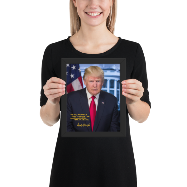 President Trump Framed Signature Poster - Image 7